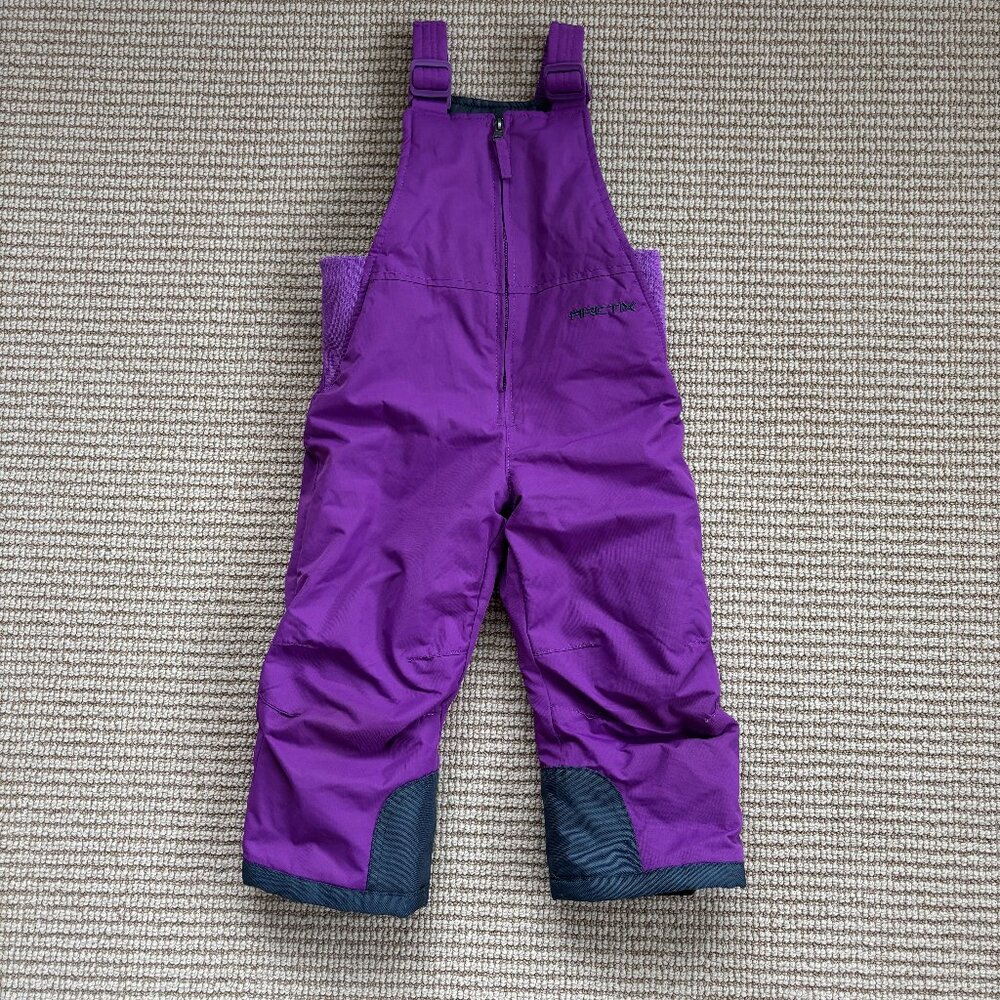 Arctix Toddlers' Chest High Snow Bib Overalls in Purple - 3T